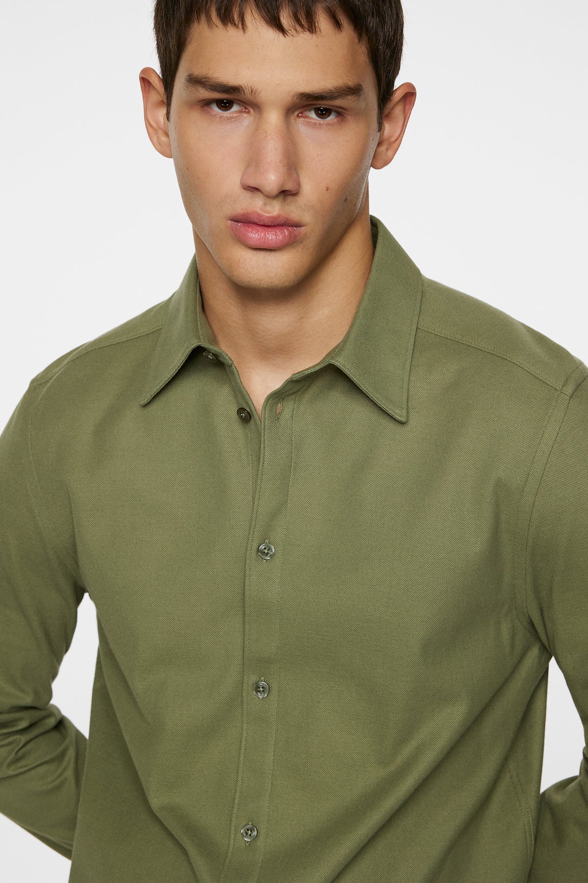 Marlon Jersey Shirt in Olivine by J.Lindeberg