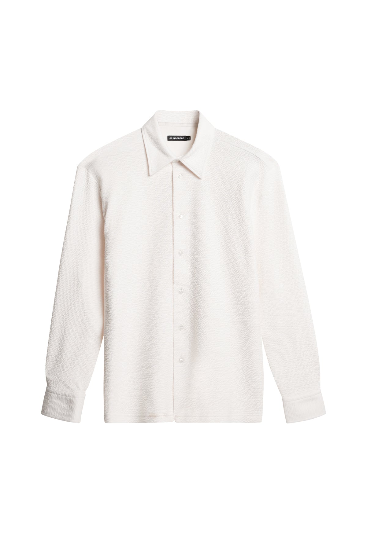 Reg LS Crinkle Jersey Shirt in Cloud White by J.Lindeberg