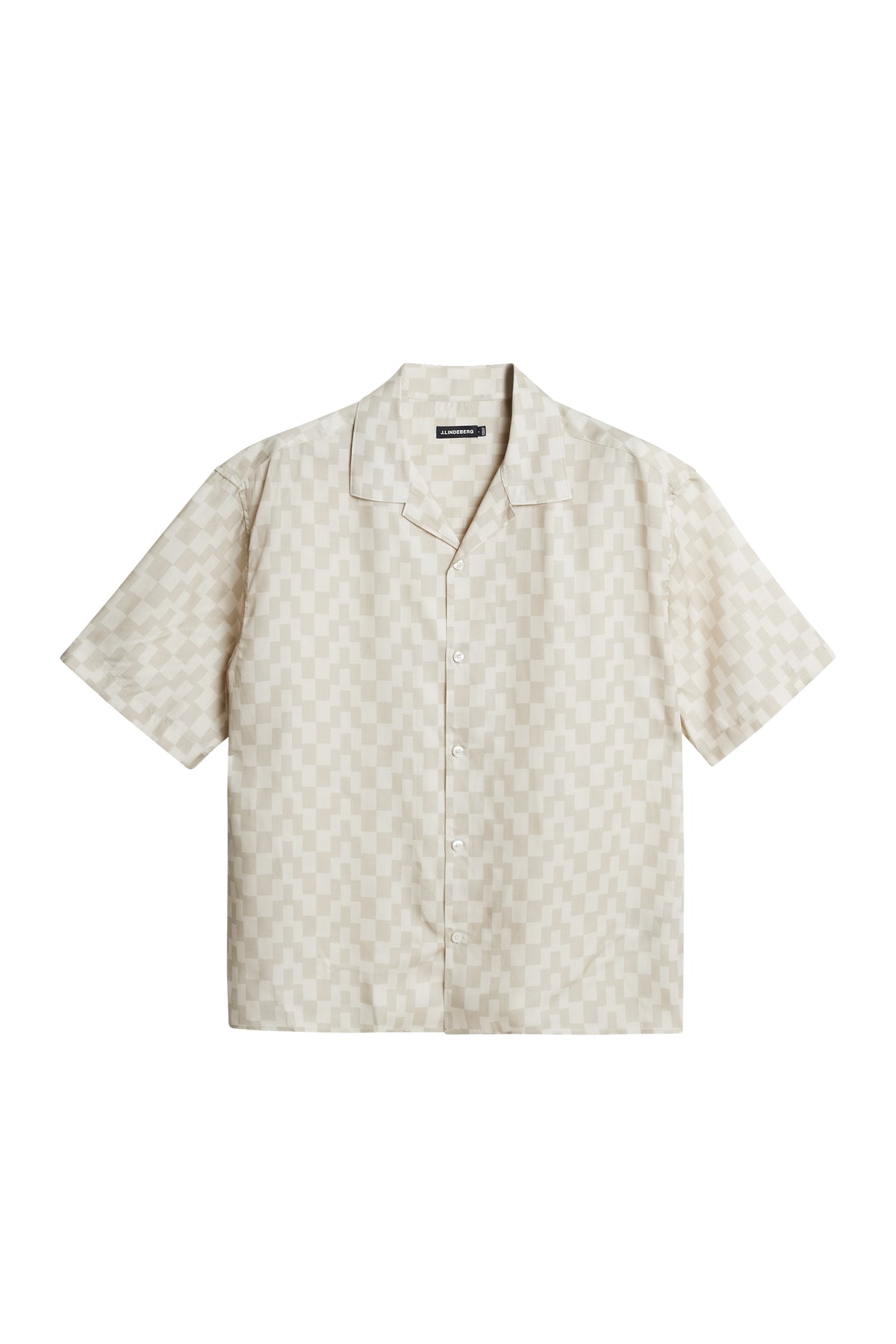 Ellis Stack Bridge Print Shirt in Moonbeam by J.Lindeberg