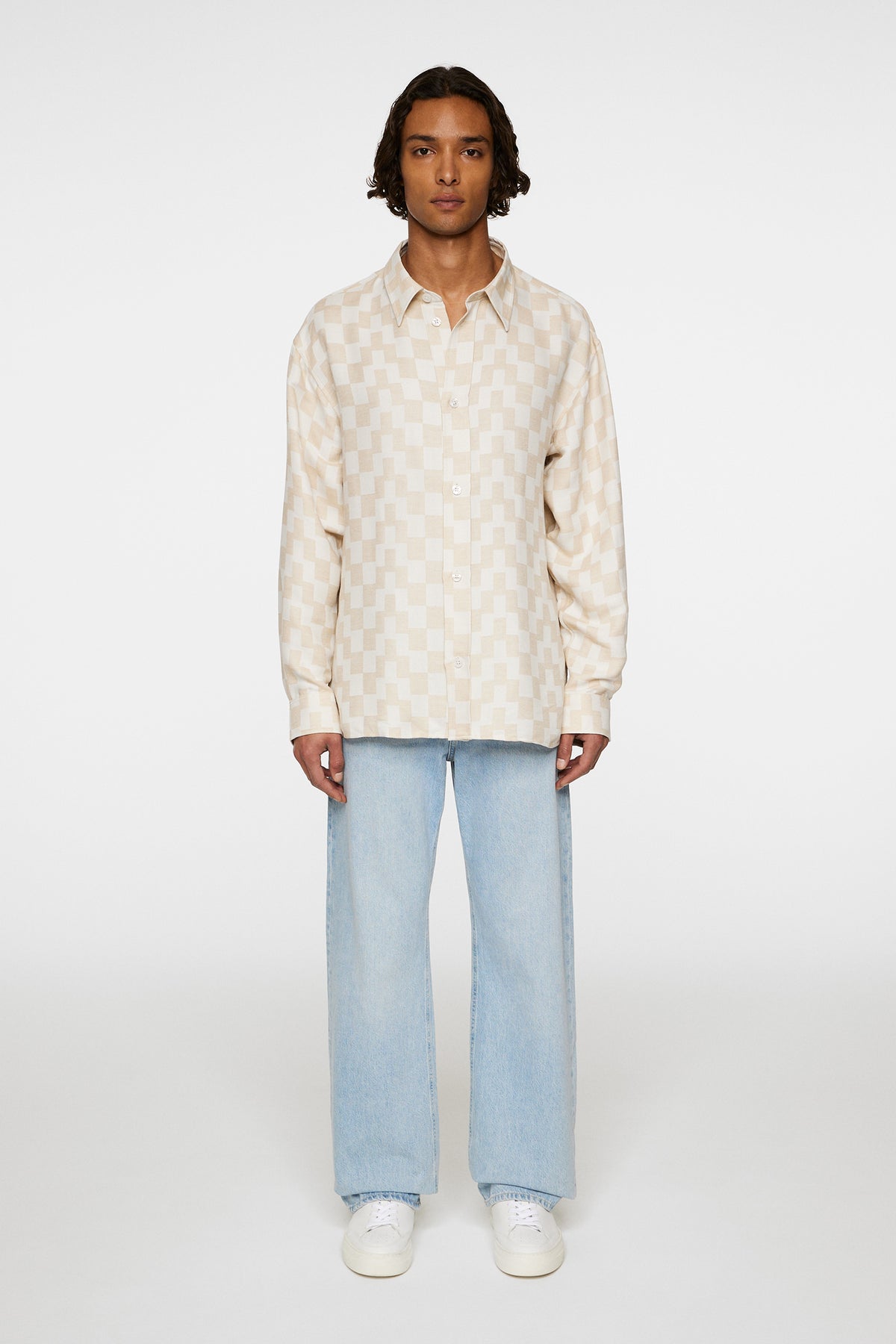 Howard Jacquard Shirt in Moonbeam by J.Lindeberg