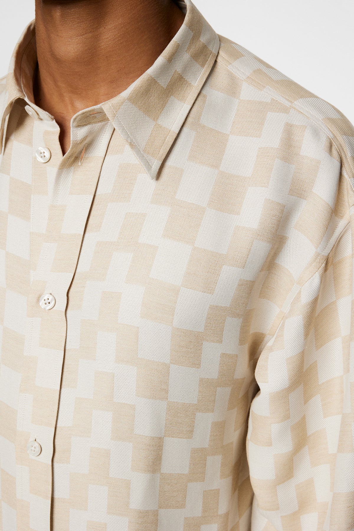 Howard Jacquard Shirt in Moonbeam by J.Lindeberg