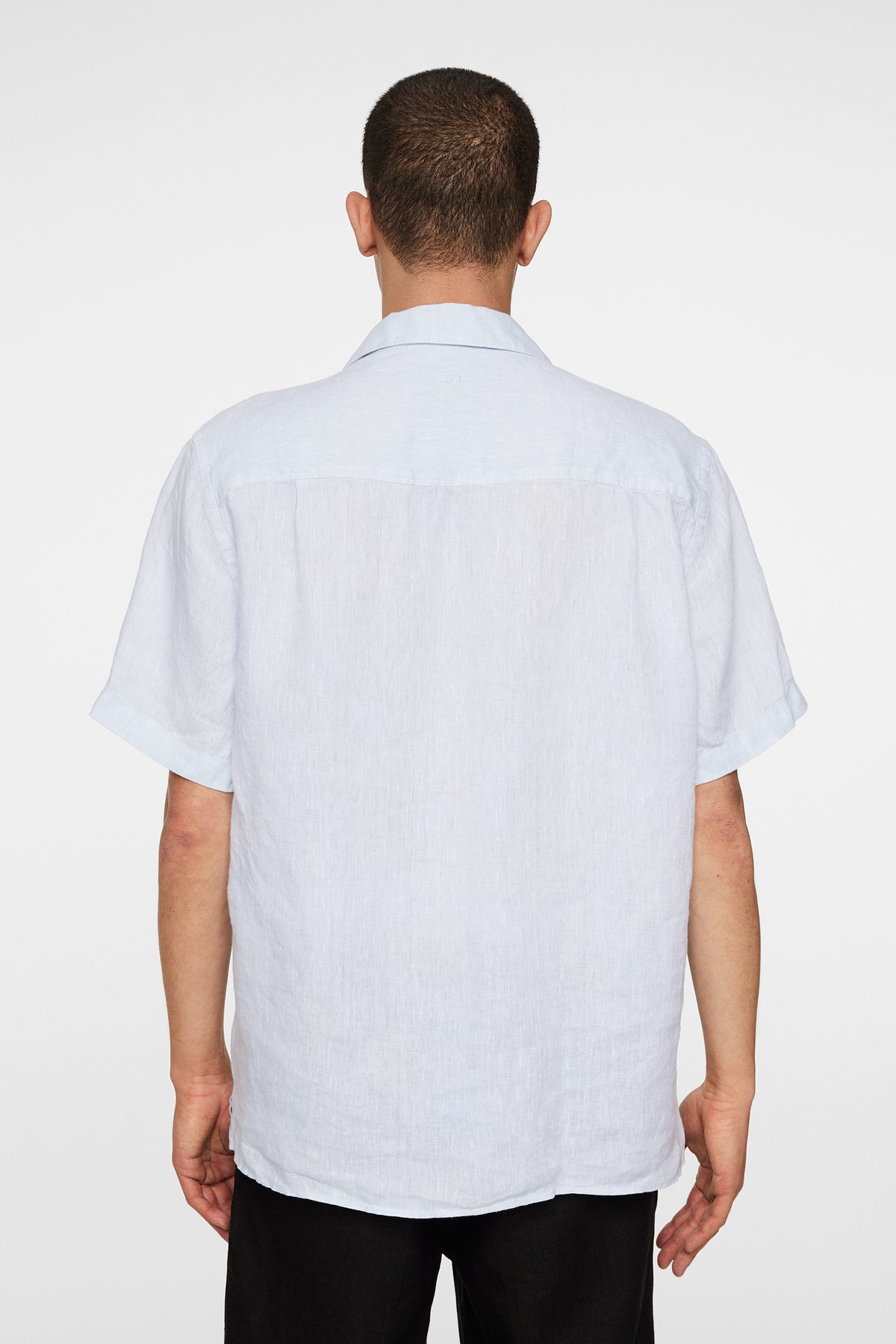 Elio Linen Melange Shirt in Winter Sky by J.Lindeberg