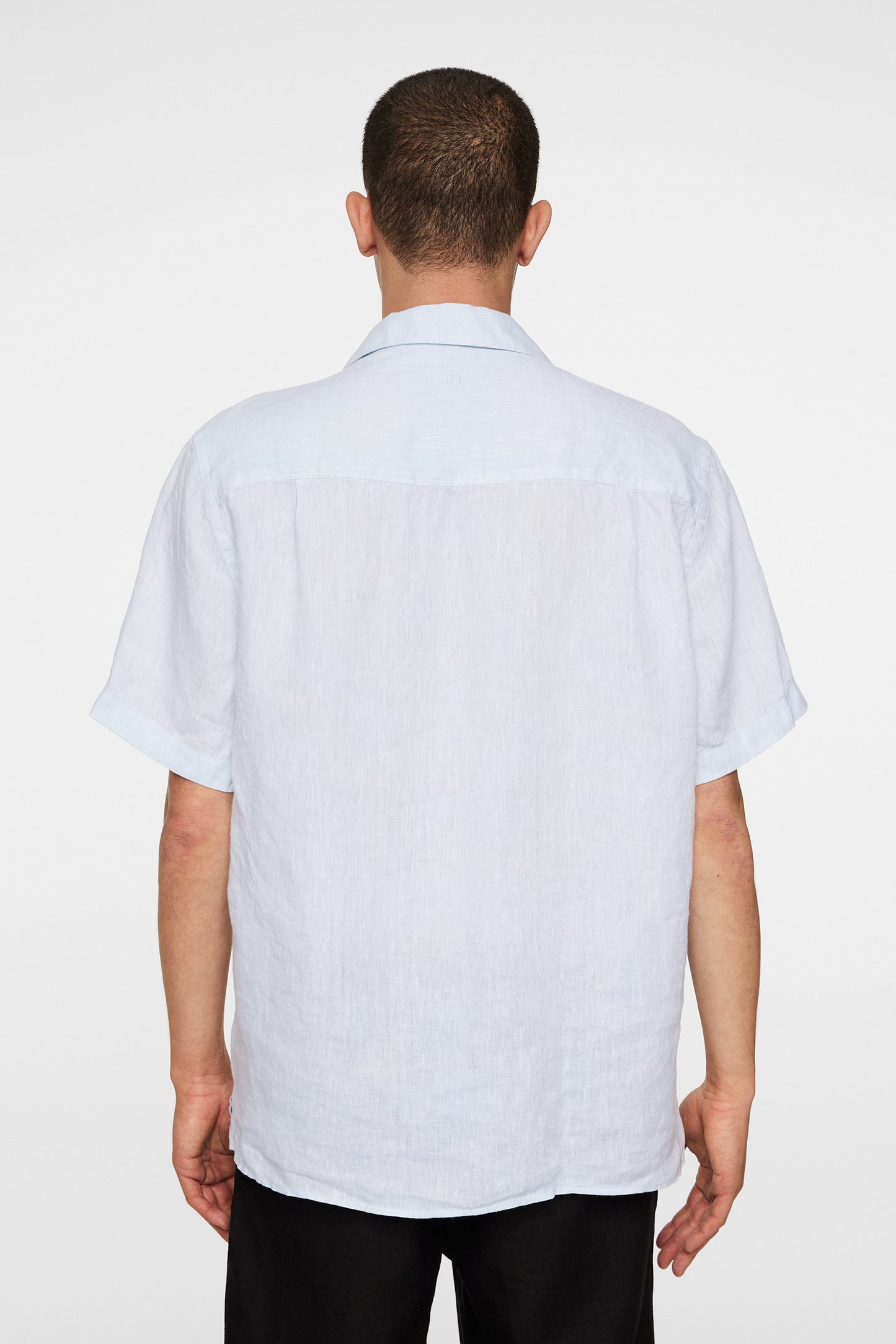 Elio Linen Melange Shirt in Winter Sky by J.Lindeberg
