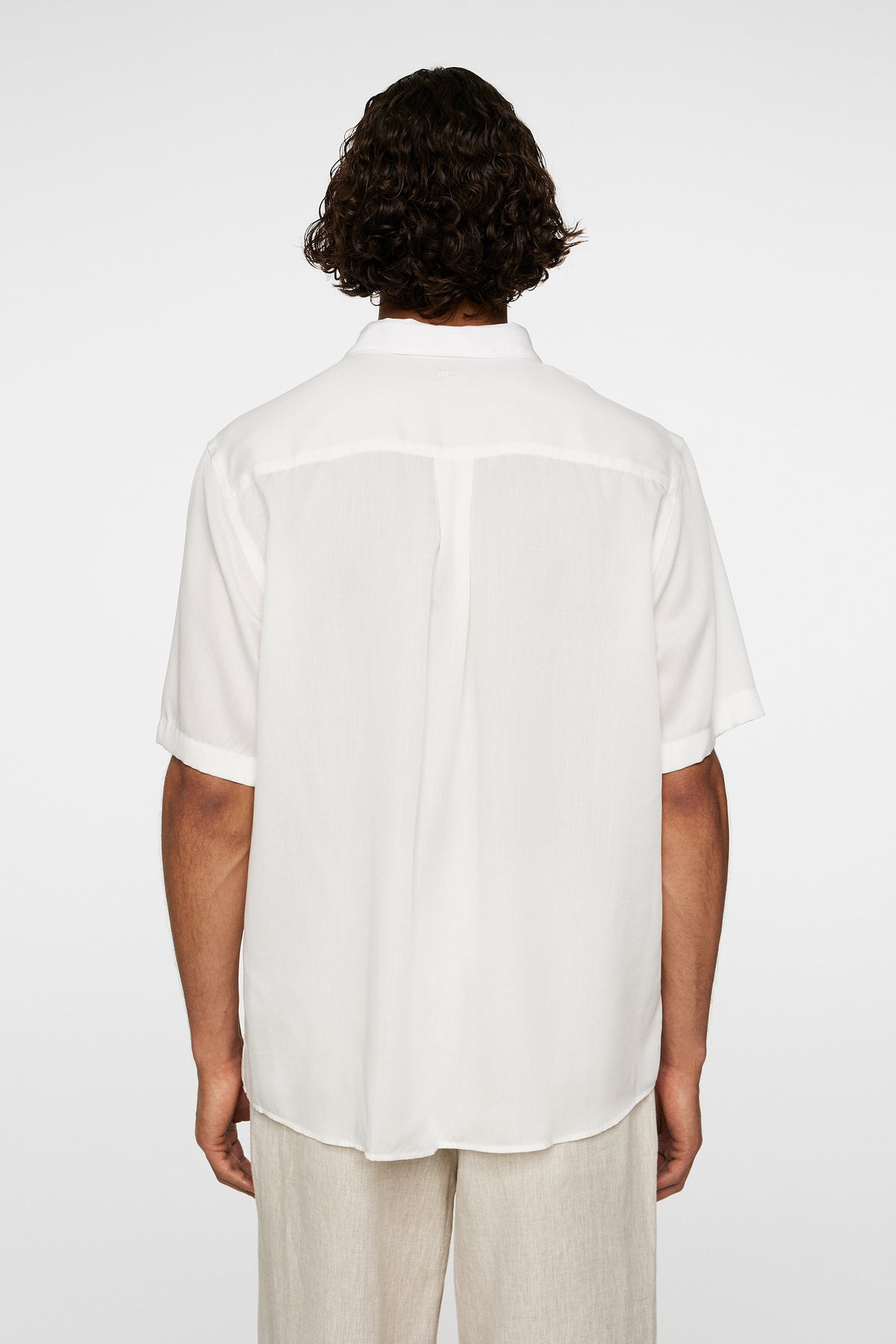 Reg SS Light Tencel Shirt in Cloud White by J.Lindeberg