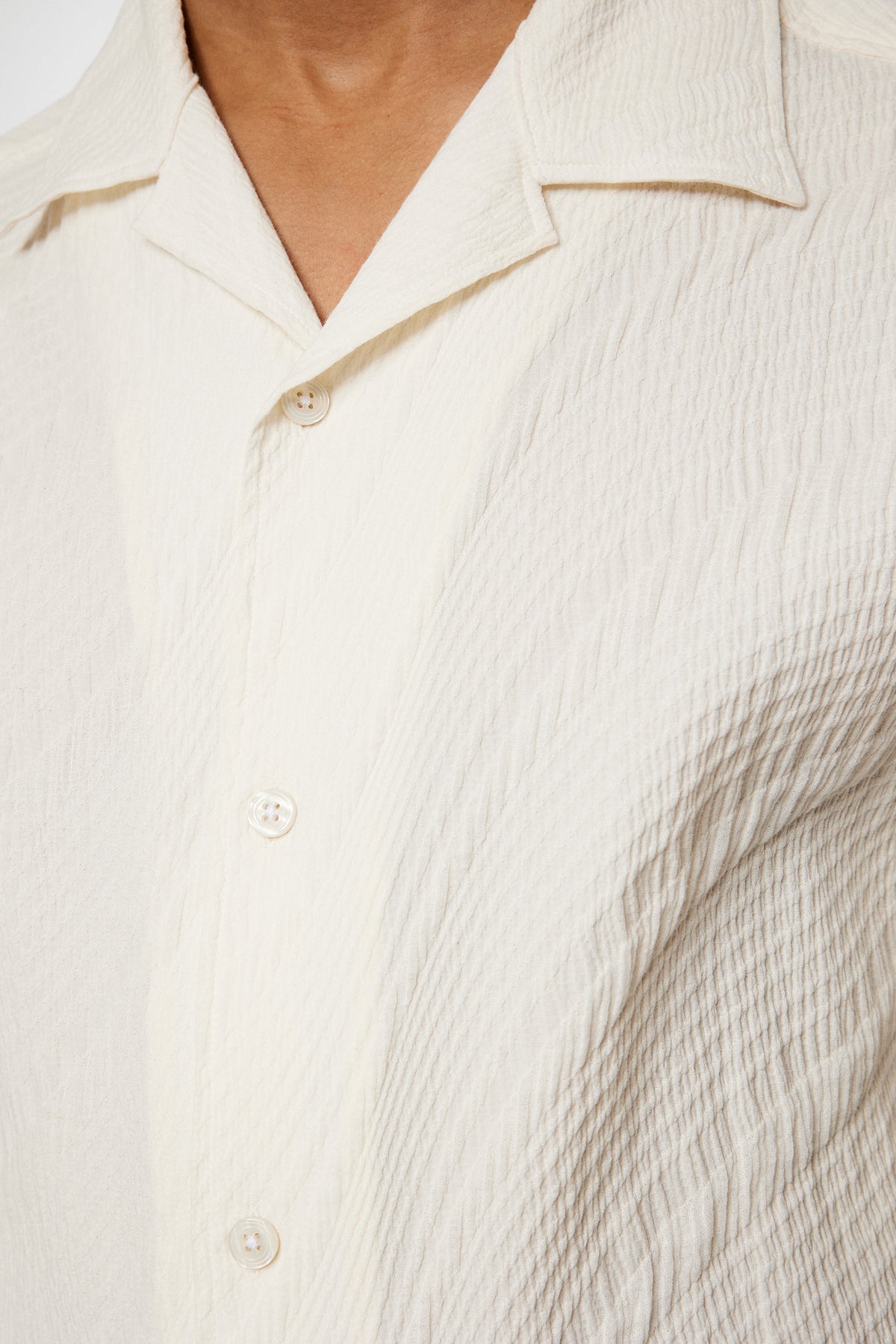Donso Stretch Texture Shirt in Moonbeam by J.Lindeberg