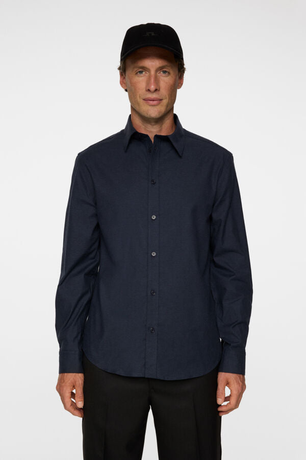 Slim Light Flannel Shirt / JL Navy