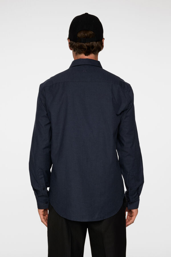 Slim Light Flannel Shirt / JL Navy