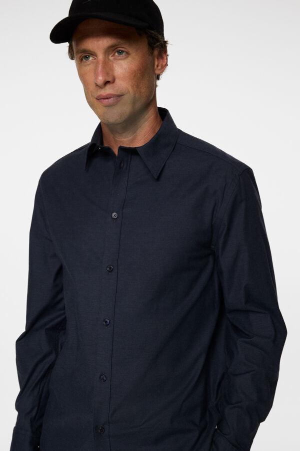 Slim Light Flannel Shirt / JL Navy