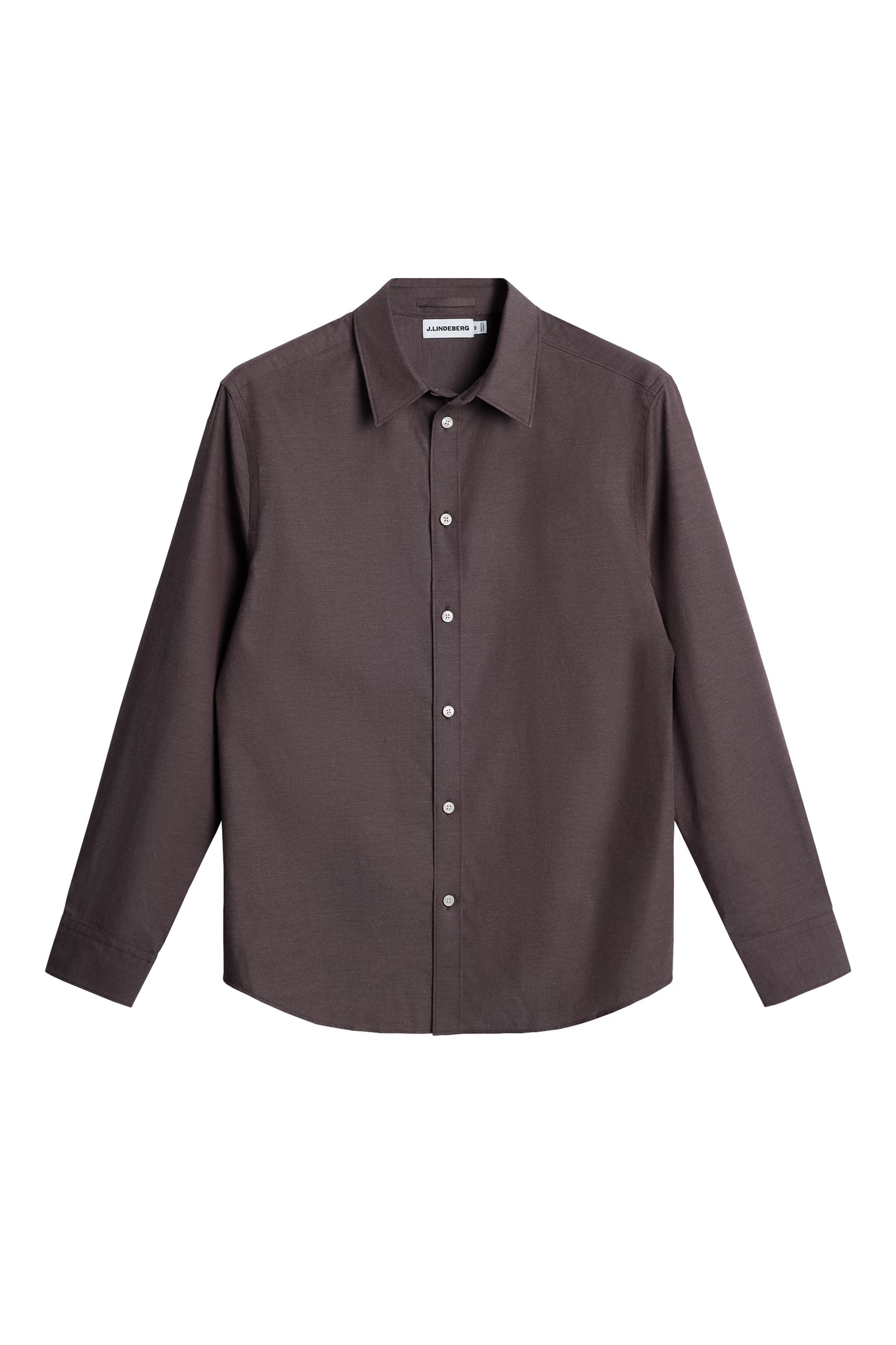 Slim Light Flannel Shirt in Huckleberry by J.Lindeberg
