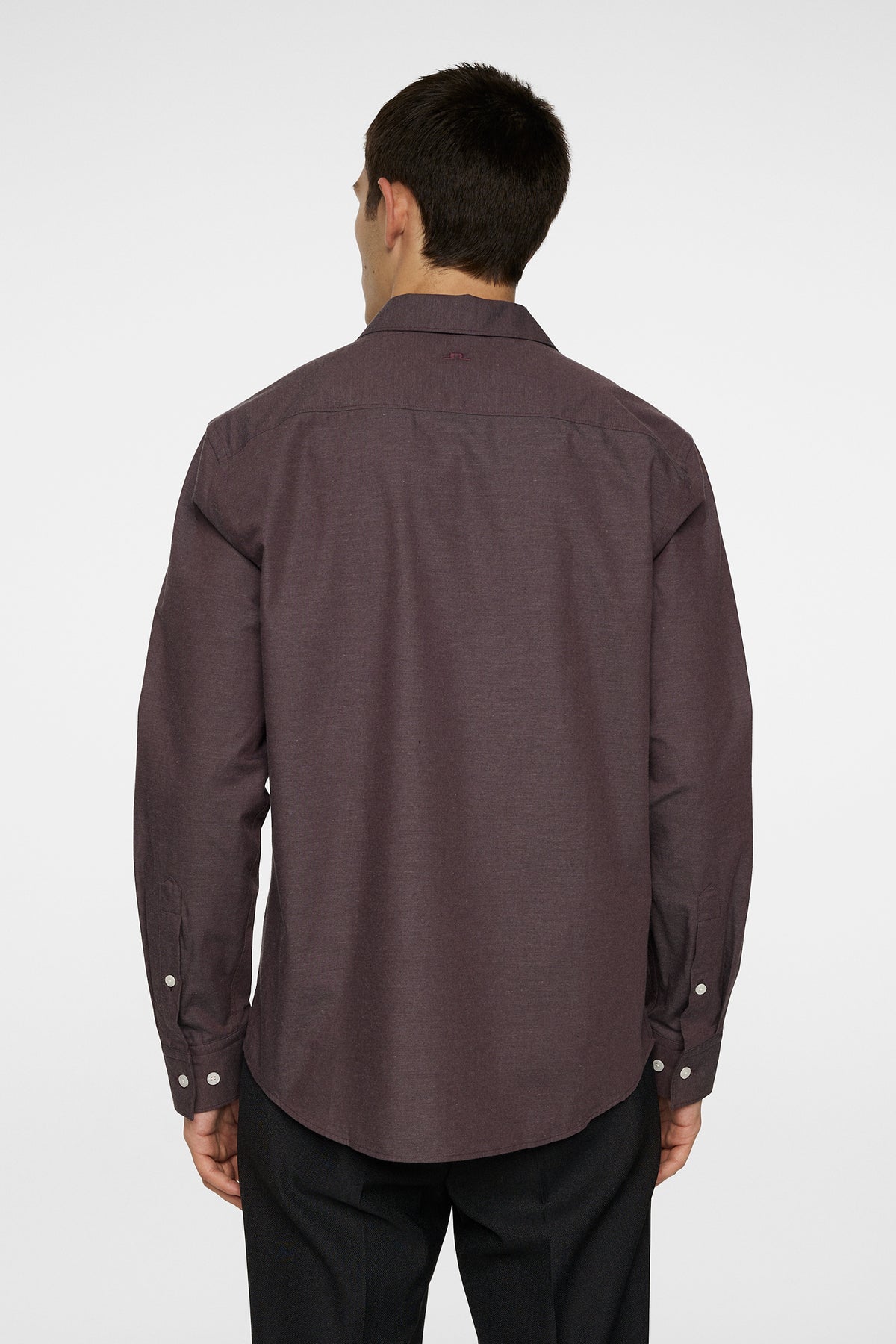 Slim Light Flannel Shirt in Huckleberry by J.Lindeberg
