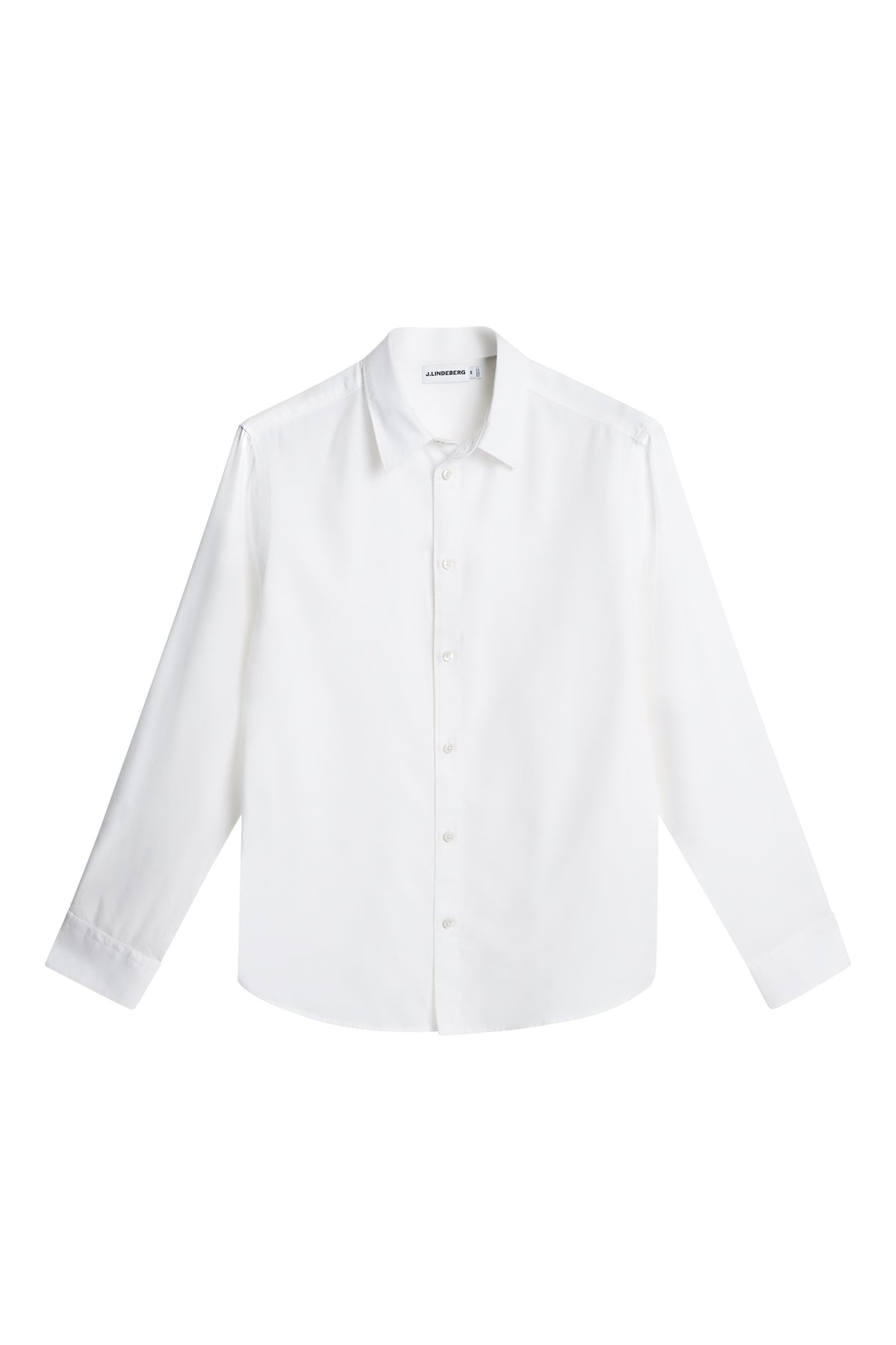 Slim LS Cotton Tencel Shirt in White by J.Lindeberg