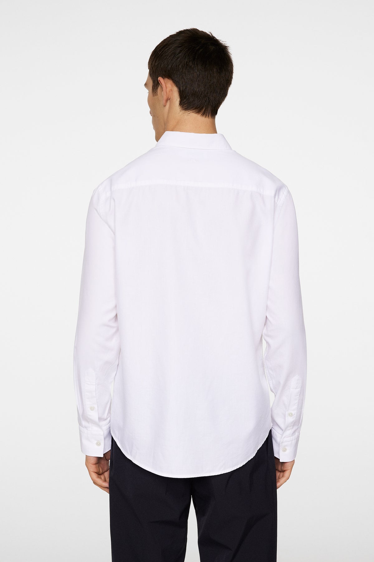 Slim LS Cotton Tencel Shirt in White by J.Lindeberg