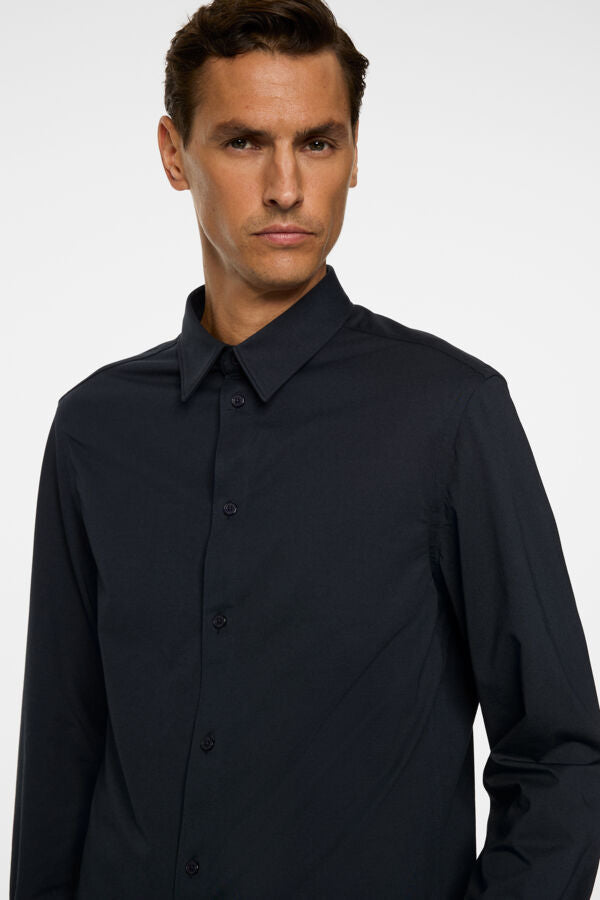 Marlon Interlock Jersey Shirt / JL Navy
