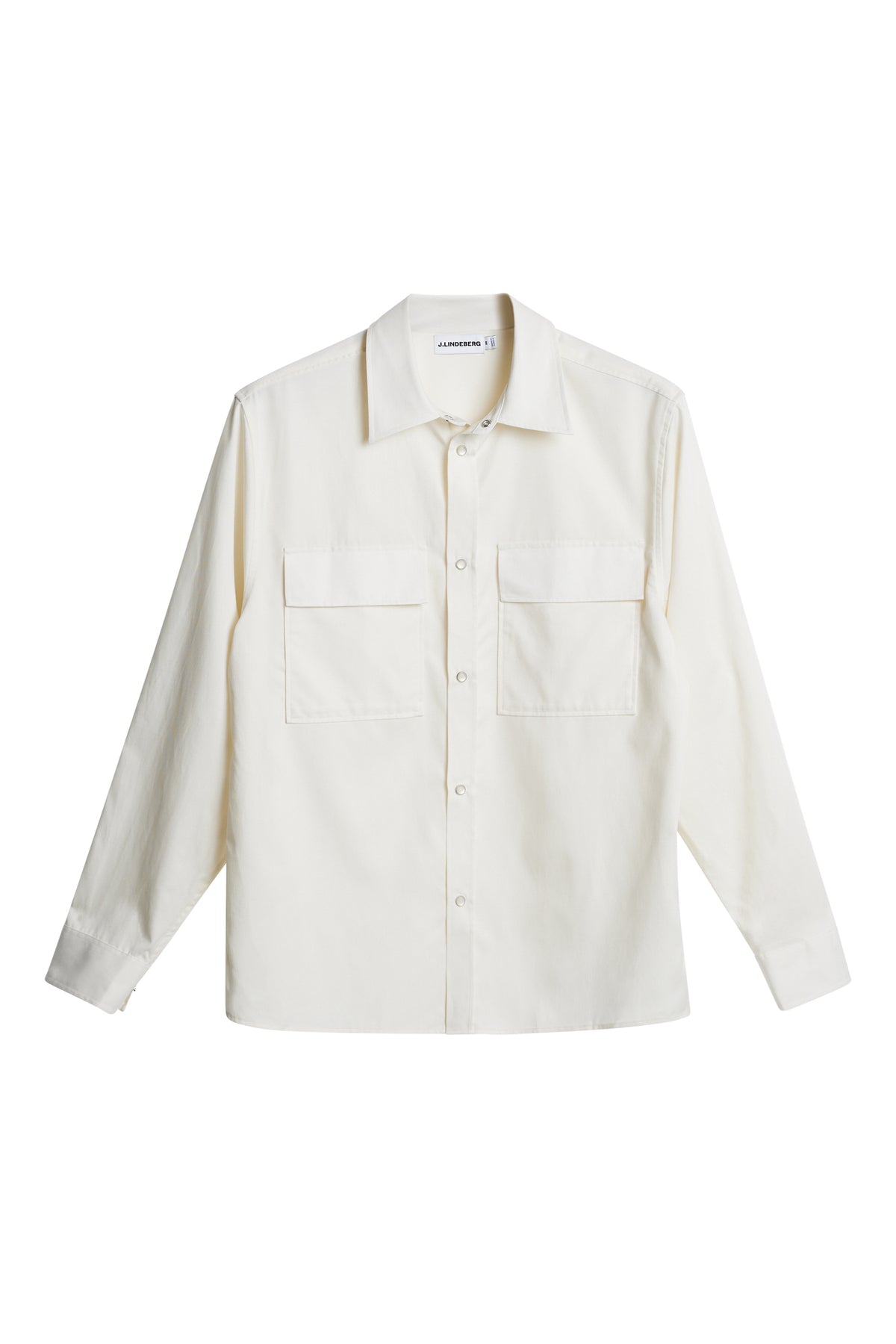 Finnigan Tencel Twill Shirt in Cloud White by J.Lindeberg
