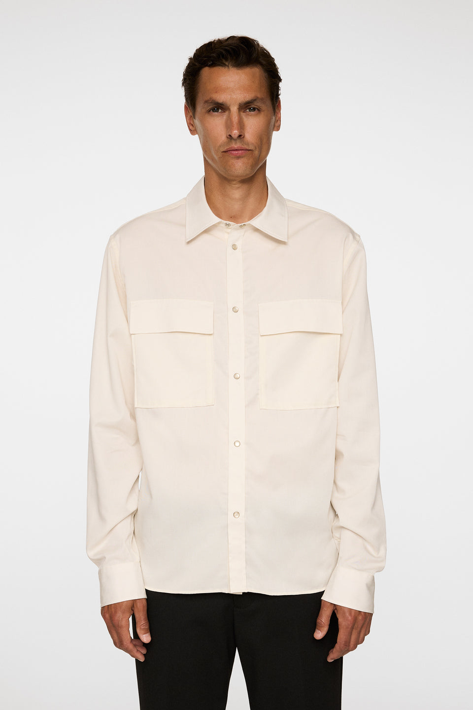 Finnigan Tencel Twill Shirt / Cloud White