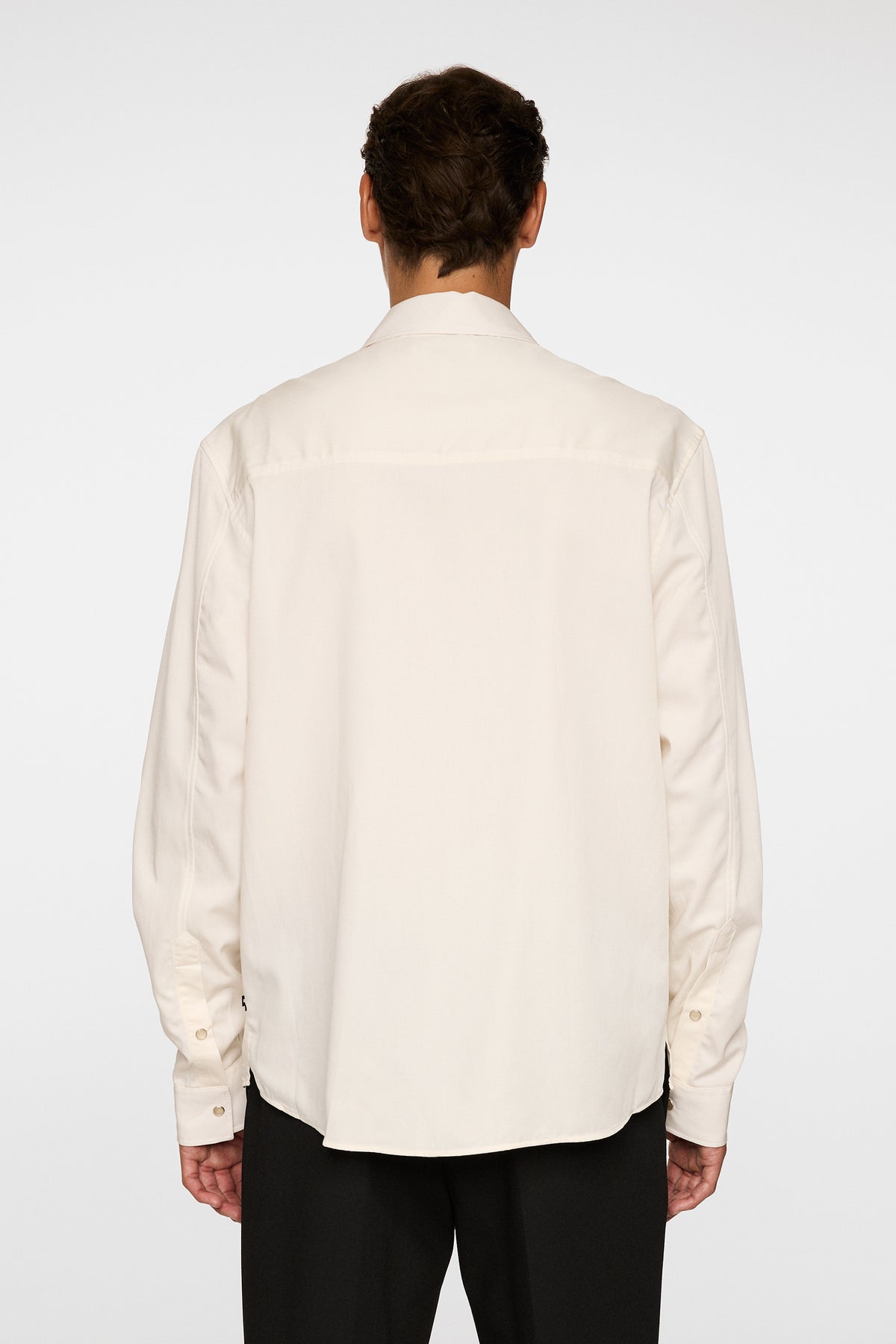 Finnigan Tencel Twill Shirt in Cloud White by J.Lindeberg