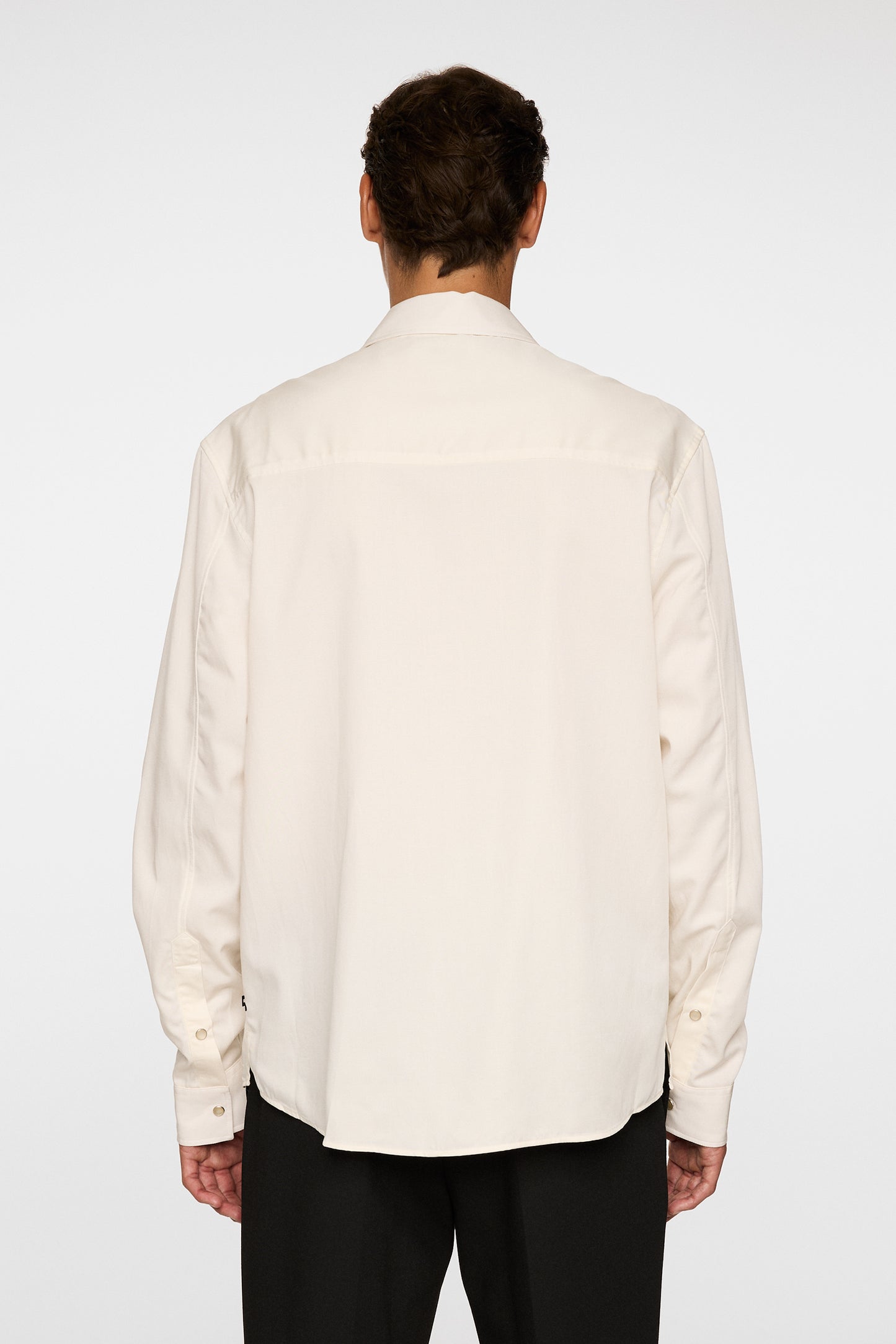 Finnigan Tencel Twill Shirt in Cloud White by J.Lindeberg