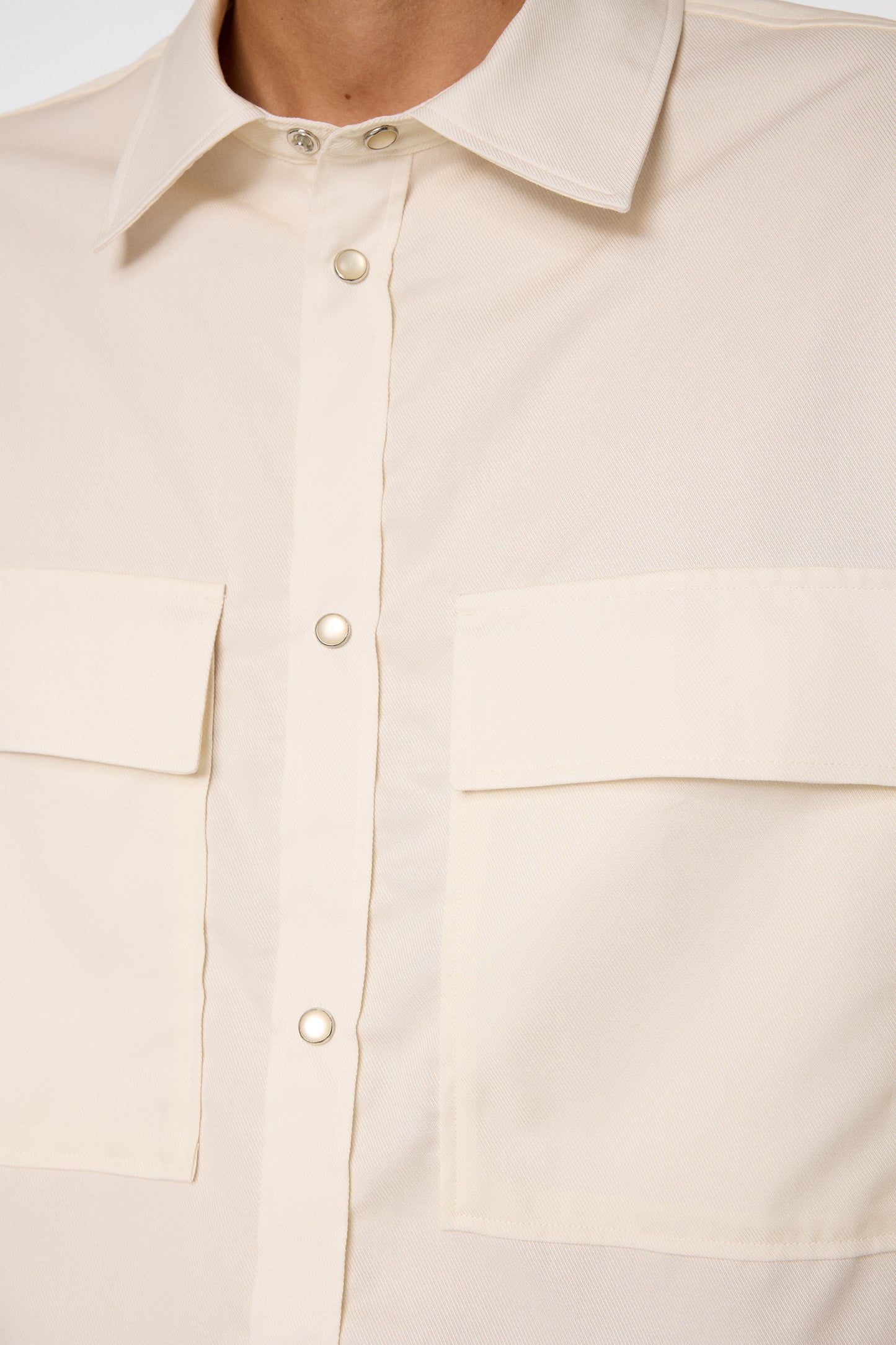 Finnigan Tencel Twill Shirt in Cloud White by J.Lindeberg