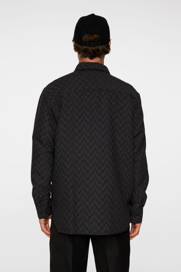 Reg LS Jacquard Shirt / Asphalt