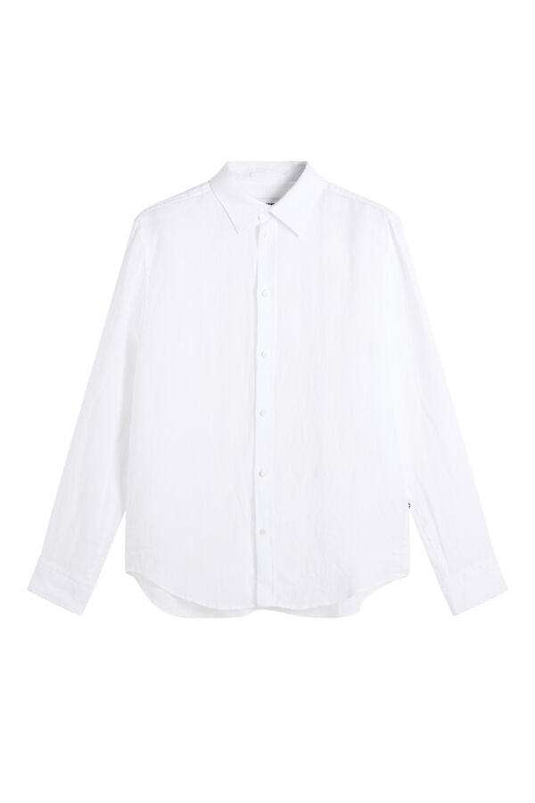Zachary Clean Linen Shirt / White