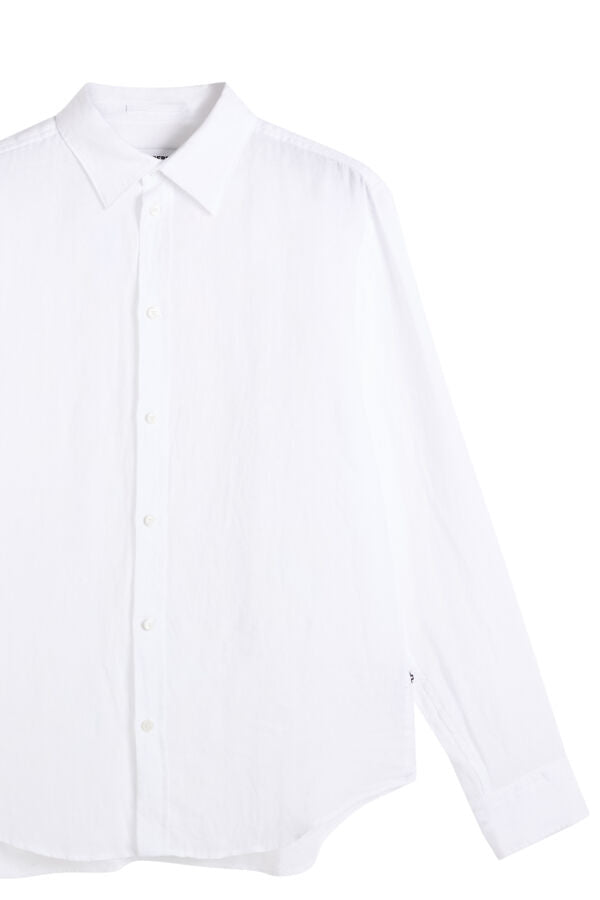 Zachary Clean Linen Shirt / White