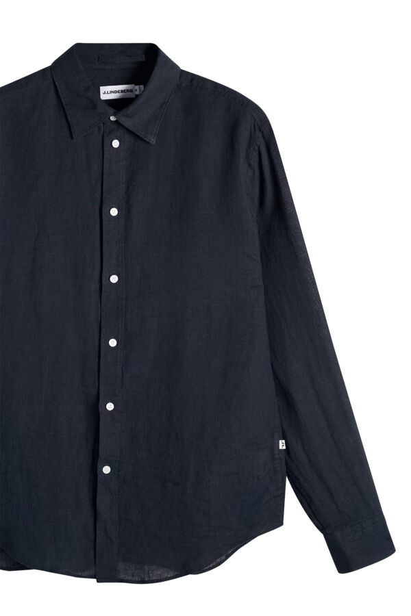 Zachary Clean Linen Shirt / JL Navy