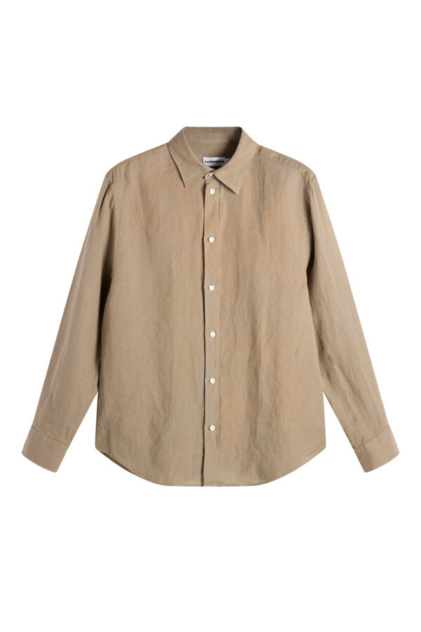 Zachary Clean Linen Shirt / Brindle