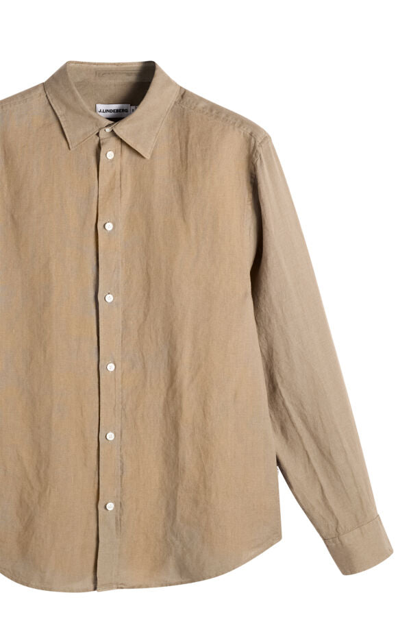 Zachary Clean Linen Shirt / Brindle