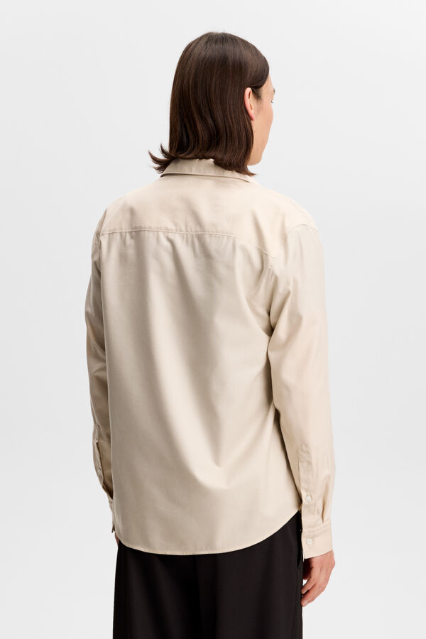 Marlon Cotton Tencel Shirt / Moonbeam