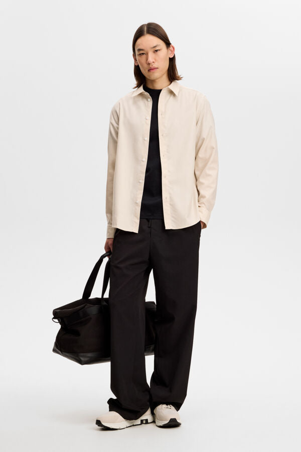 Marlon Cotton Tencel Shirt / Moonbeam
