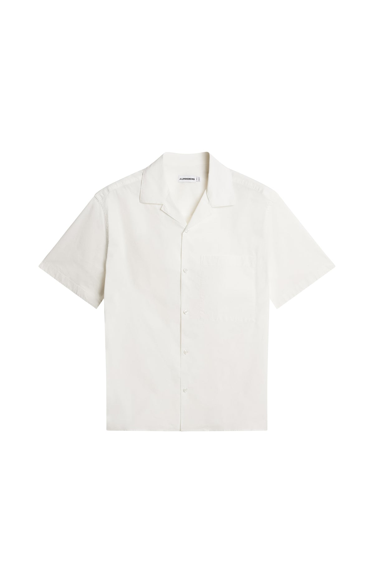Ellis Cotton Resort Shirt in White by J.Lindeberg