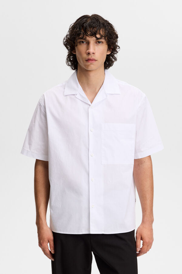 Ellis Cotton Resort Shirt / White