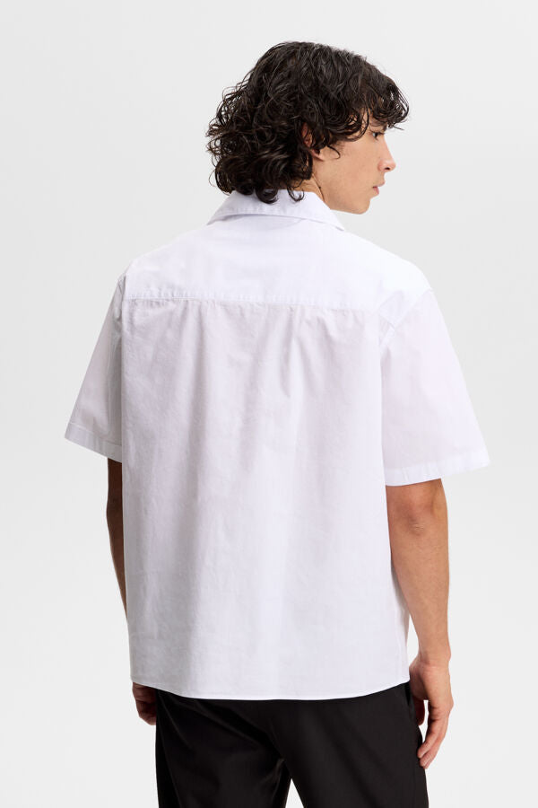 Ellis Cotton Resort Shirt / White