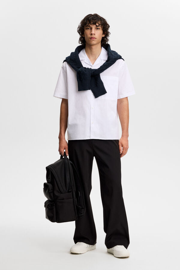 Ellis Cotton Resort Shirt / White