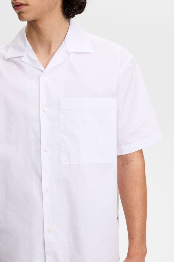 Ellis Cotton Resort Shirt / White
