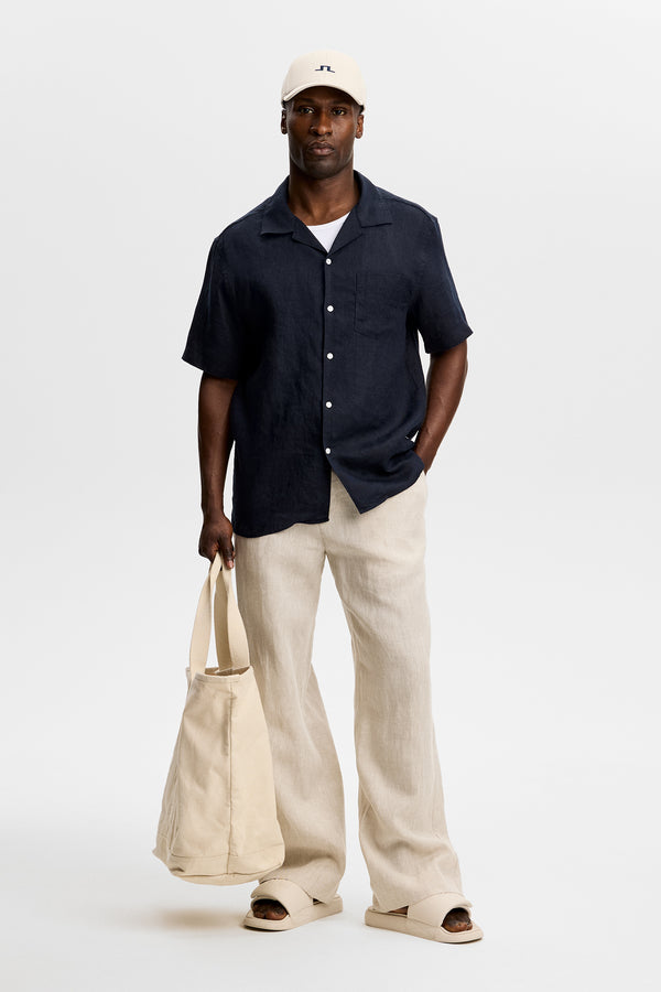 Elio Linen Shirt / JL Navy