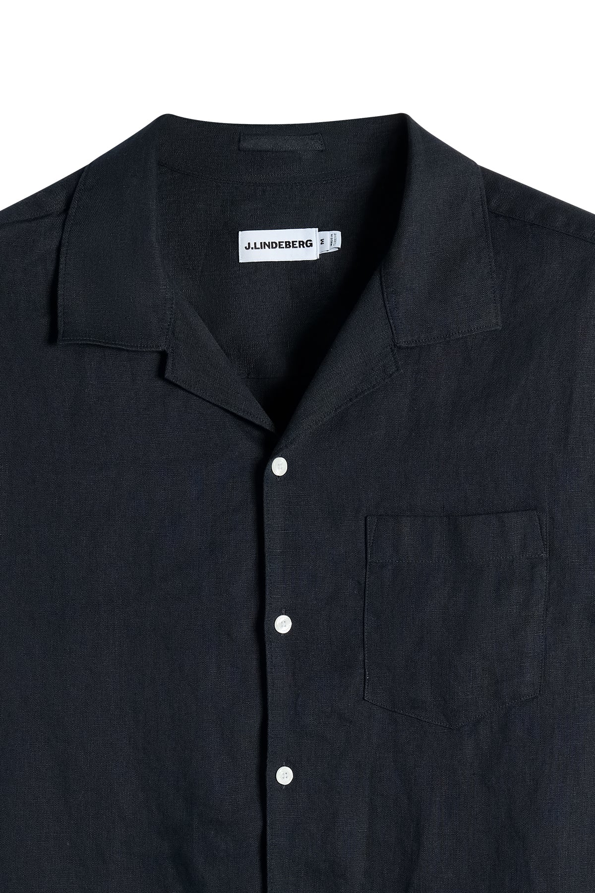 Elio Linen Shirt in JL Navy by J.Lindeberg