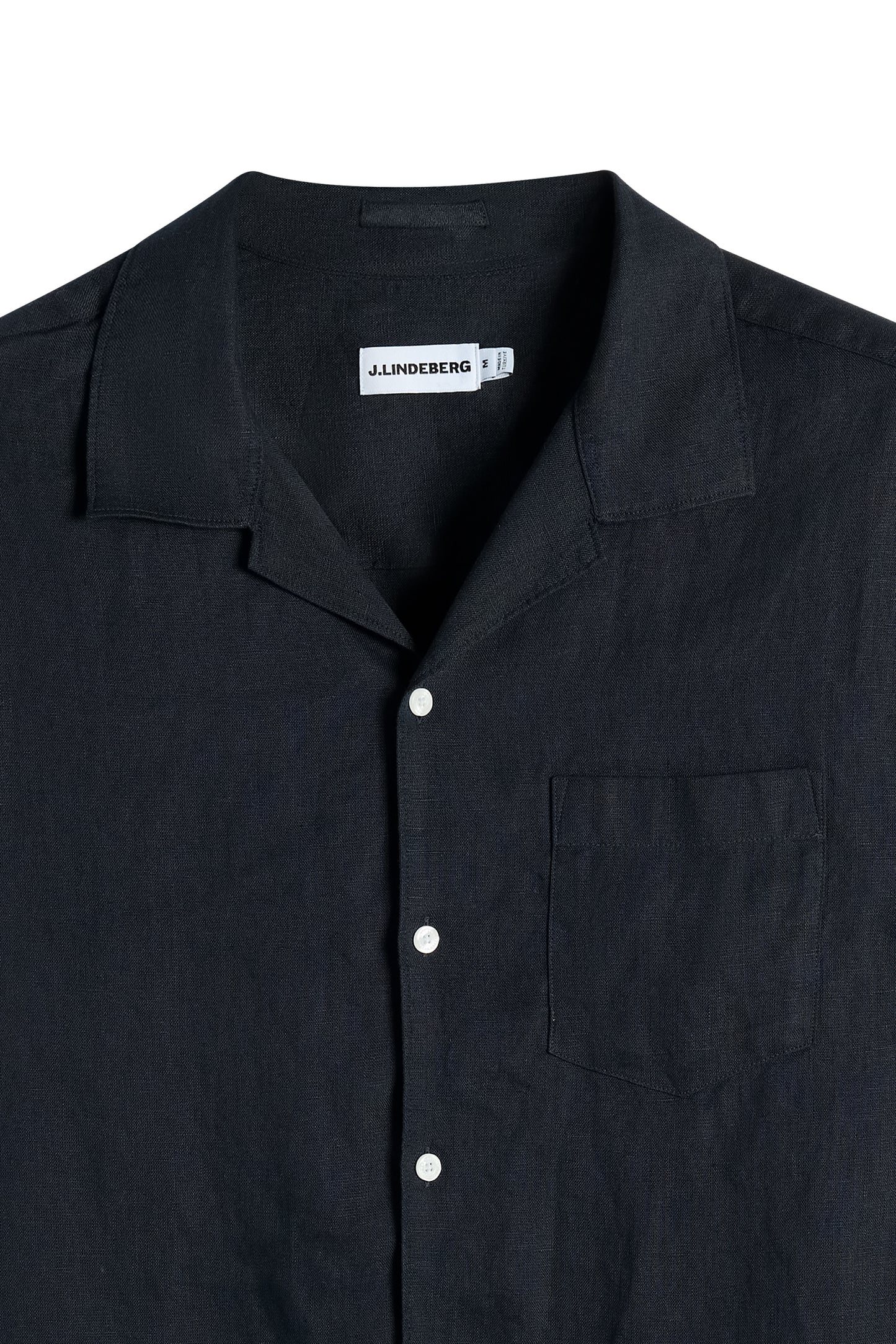 Elio Linen Shirt in JL Navy by J.Lindeberg