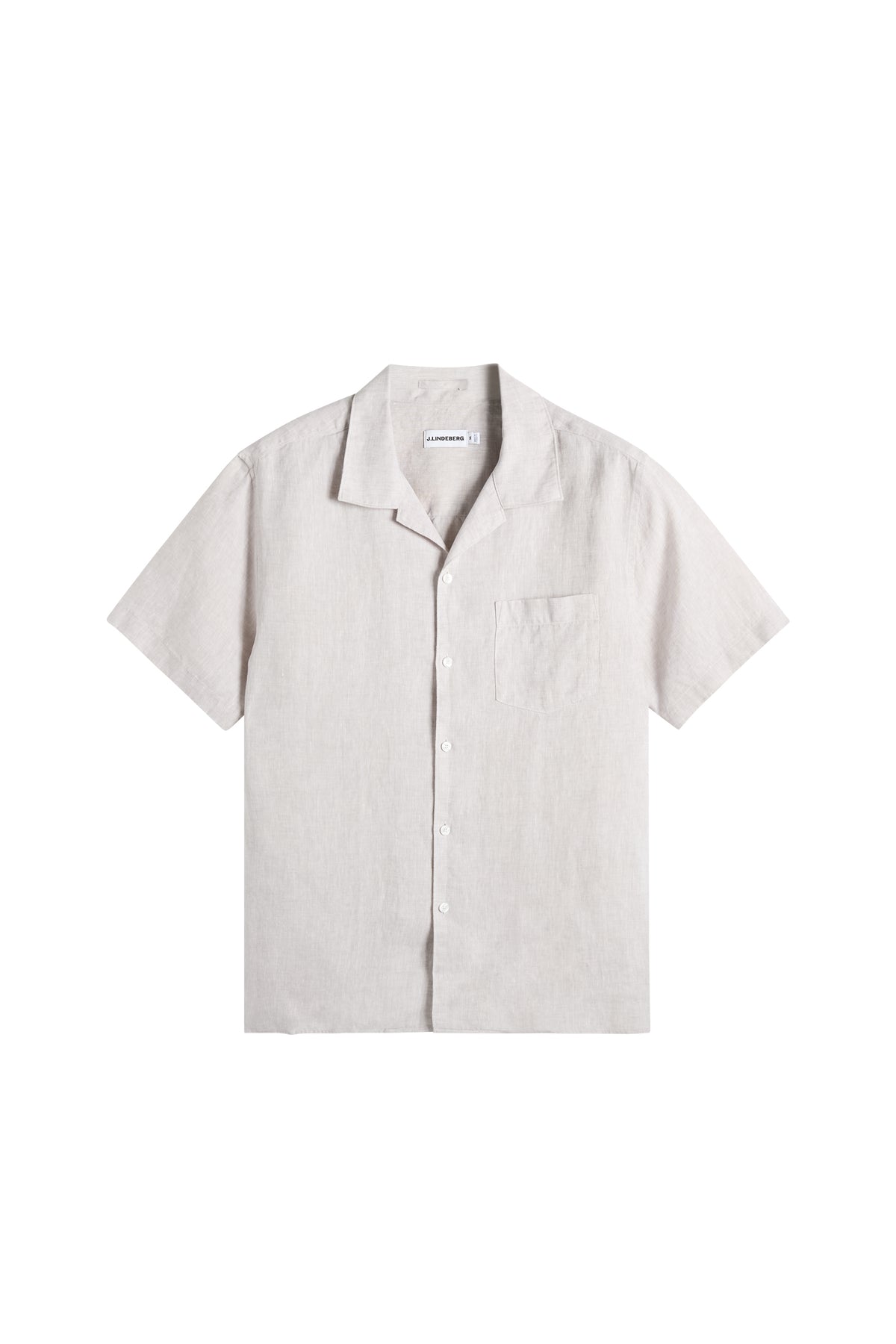 Elio Linen Shirt in Moonbeam by J.Lindeberg
