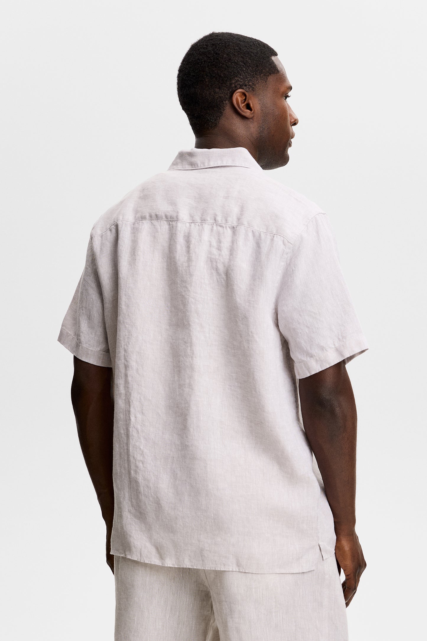 Elio Linen Shirt in Moonbeam by J.Lindeberg