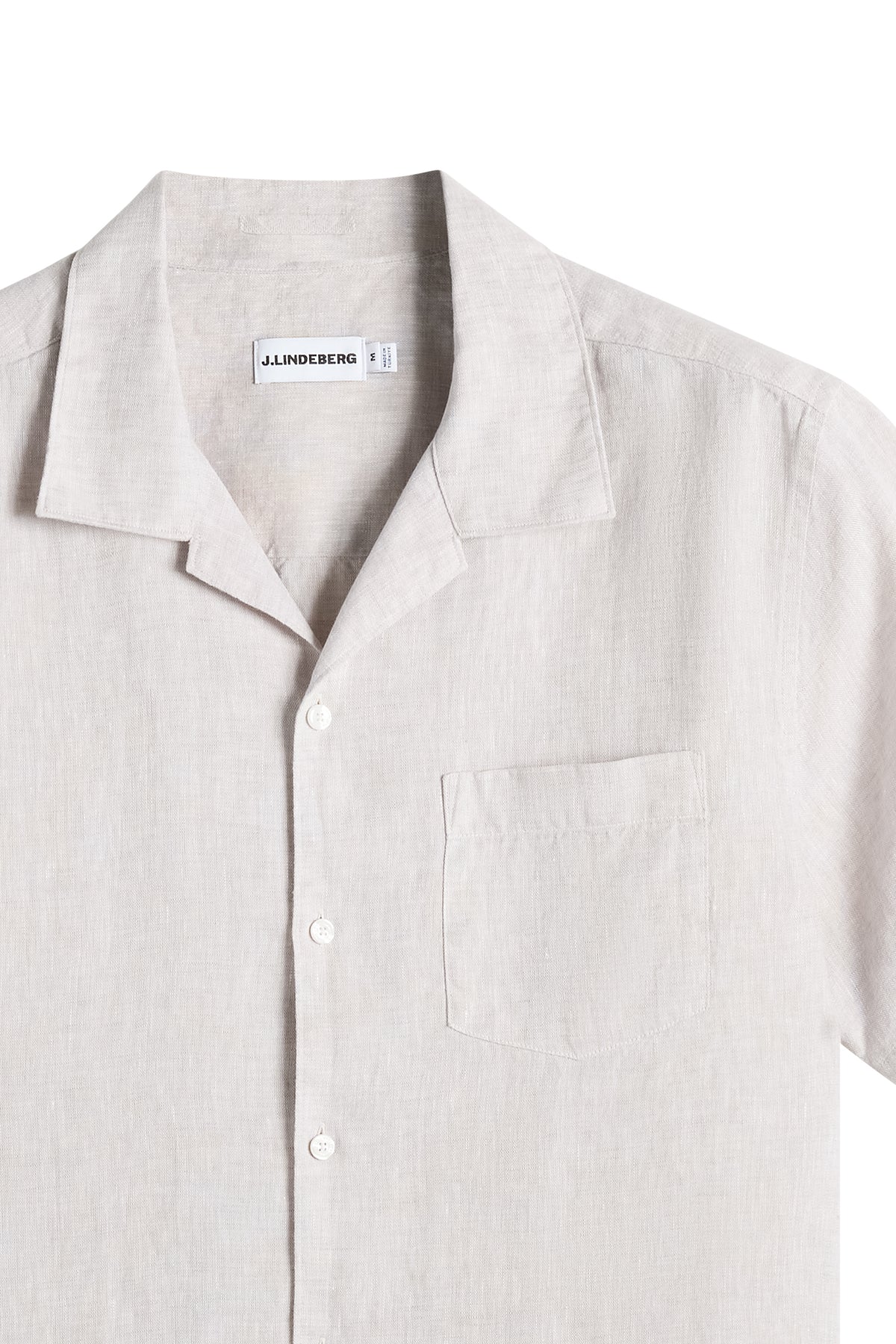 Elio Linen Shirt in Moonbeam by J.Lindeberg