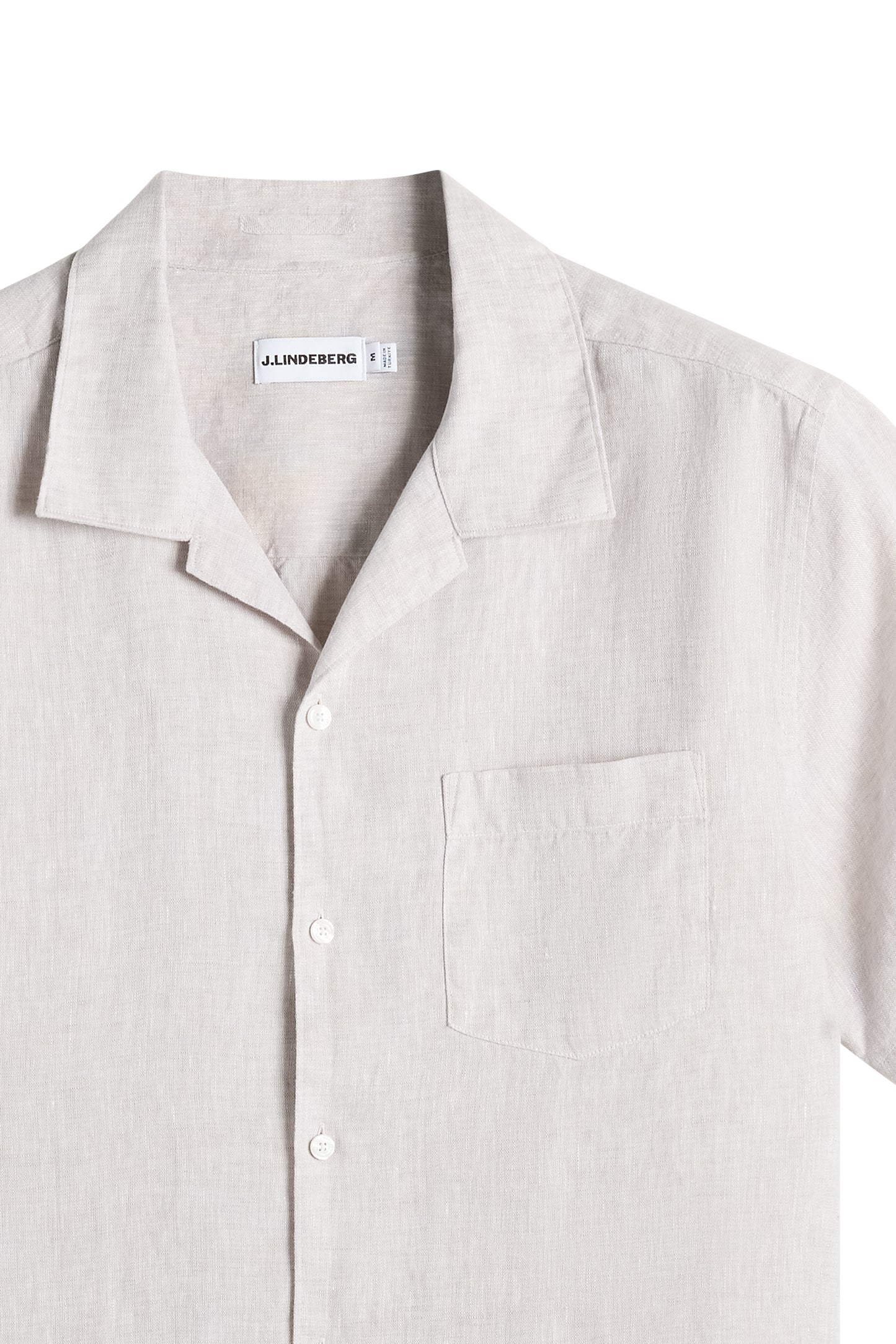 Elio Linen Shirt in Moonbeam by J.Lindeberg