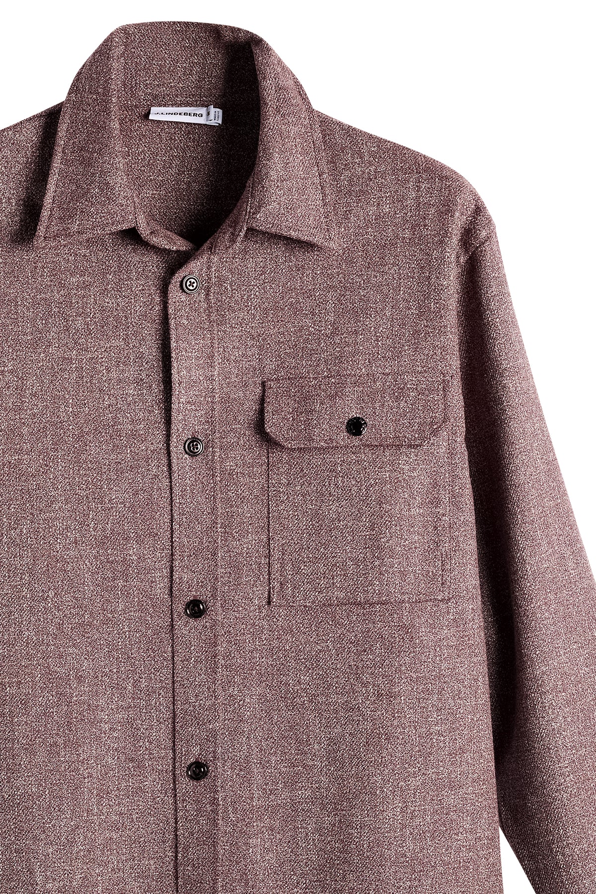 Coen Mouline Structure Shirt in Winetasting by J.Lindeberg