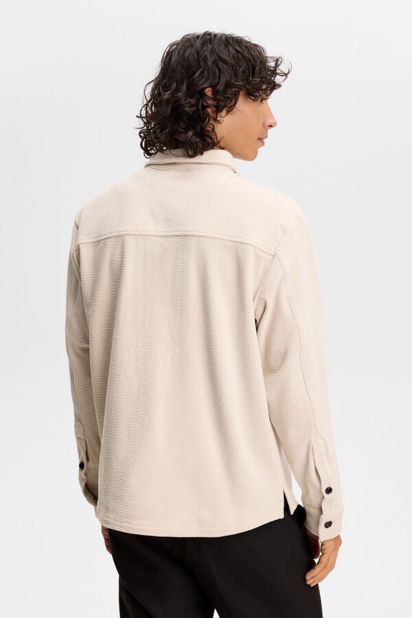 Finnigan Drape Cord Shirt / Moonbeam
