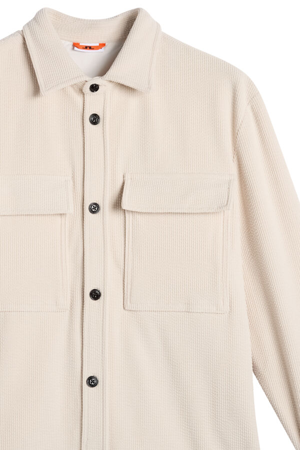 Finnigan Drape Cord Shirt / Moonbeam