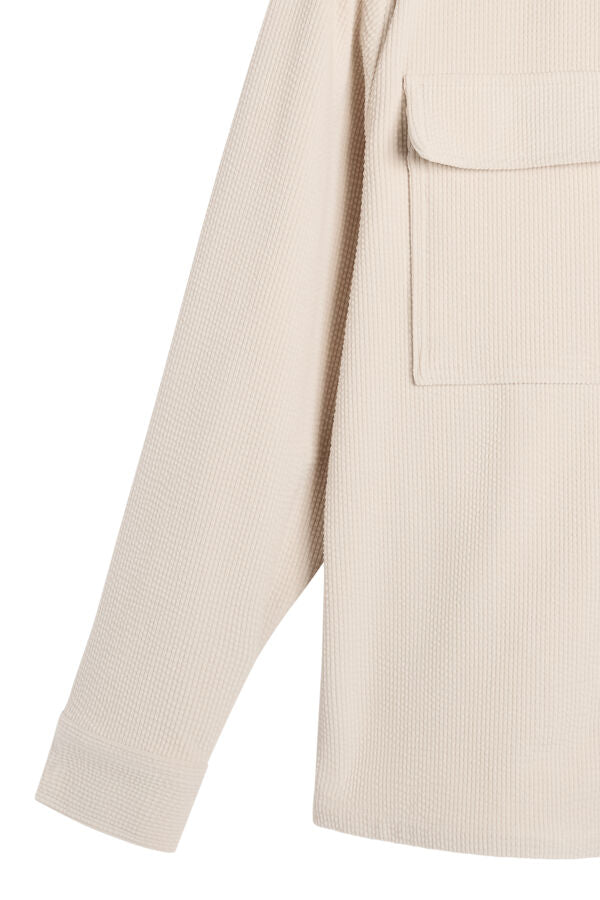 Finnigan Drape Cord Shirt / Moonbeam