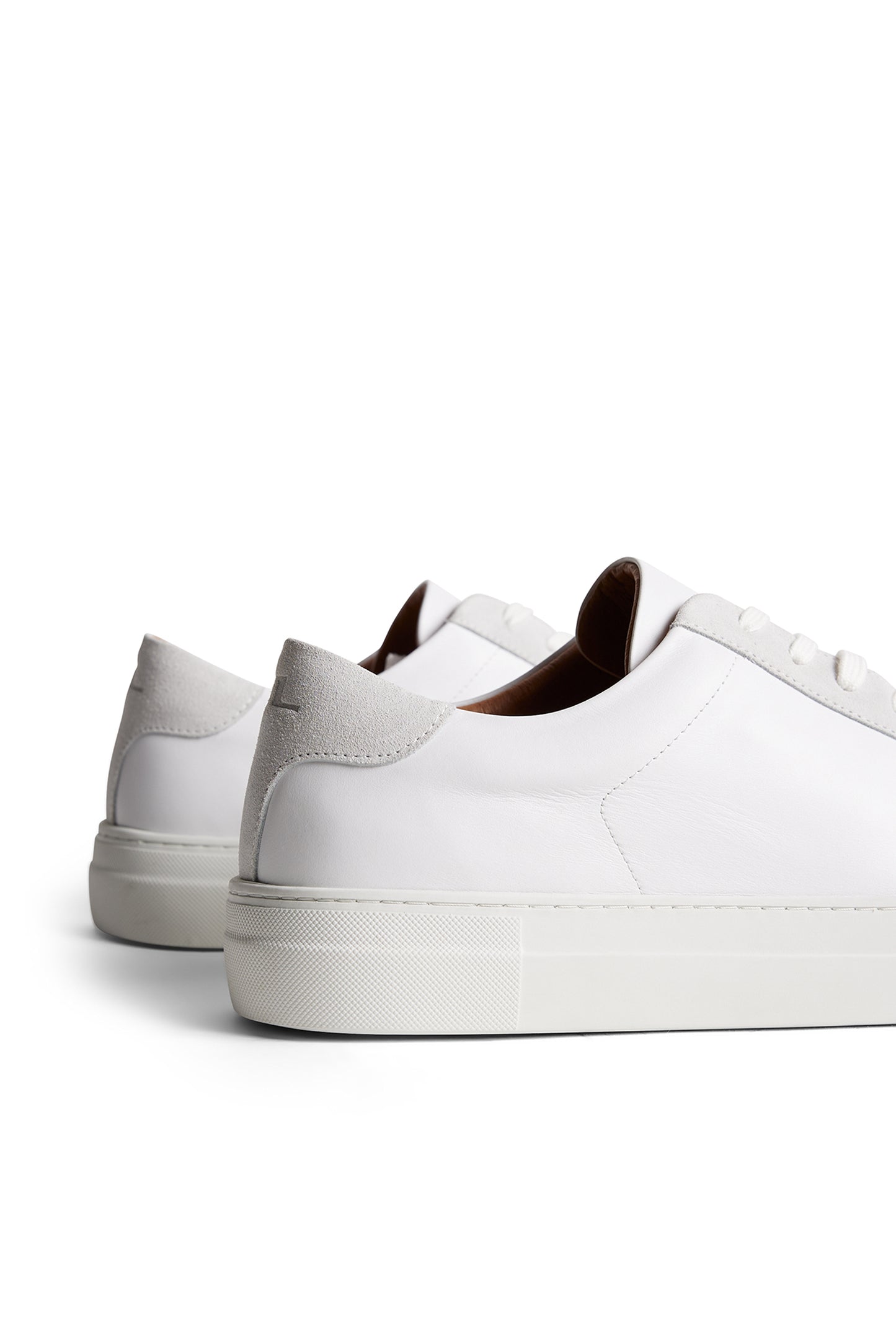 Art Signature Leather Sneaker in White by J.Lindeberg
