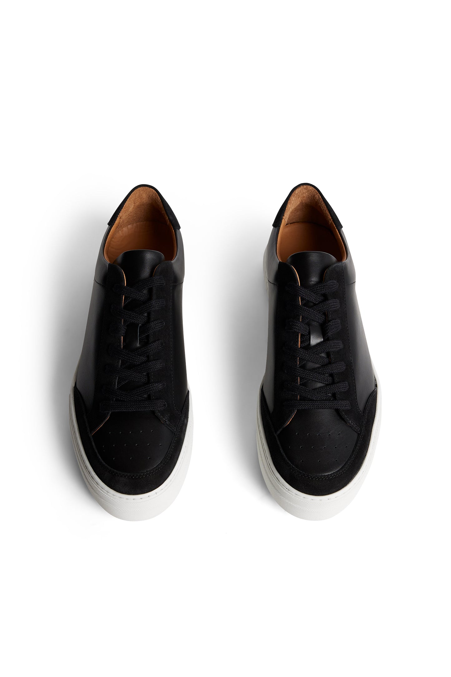 Art Signature Leather Sneaker in Black by J.Lindeberg