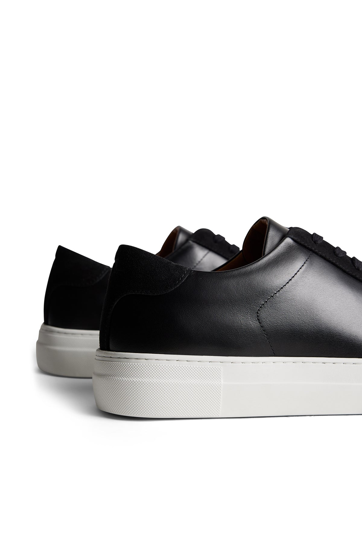 Art Signature Leather Sneaker in Black by J.Lindeberg