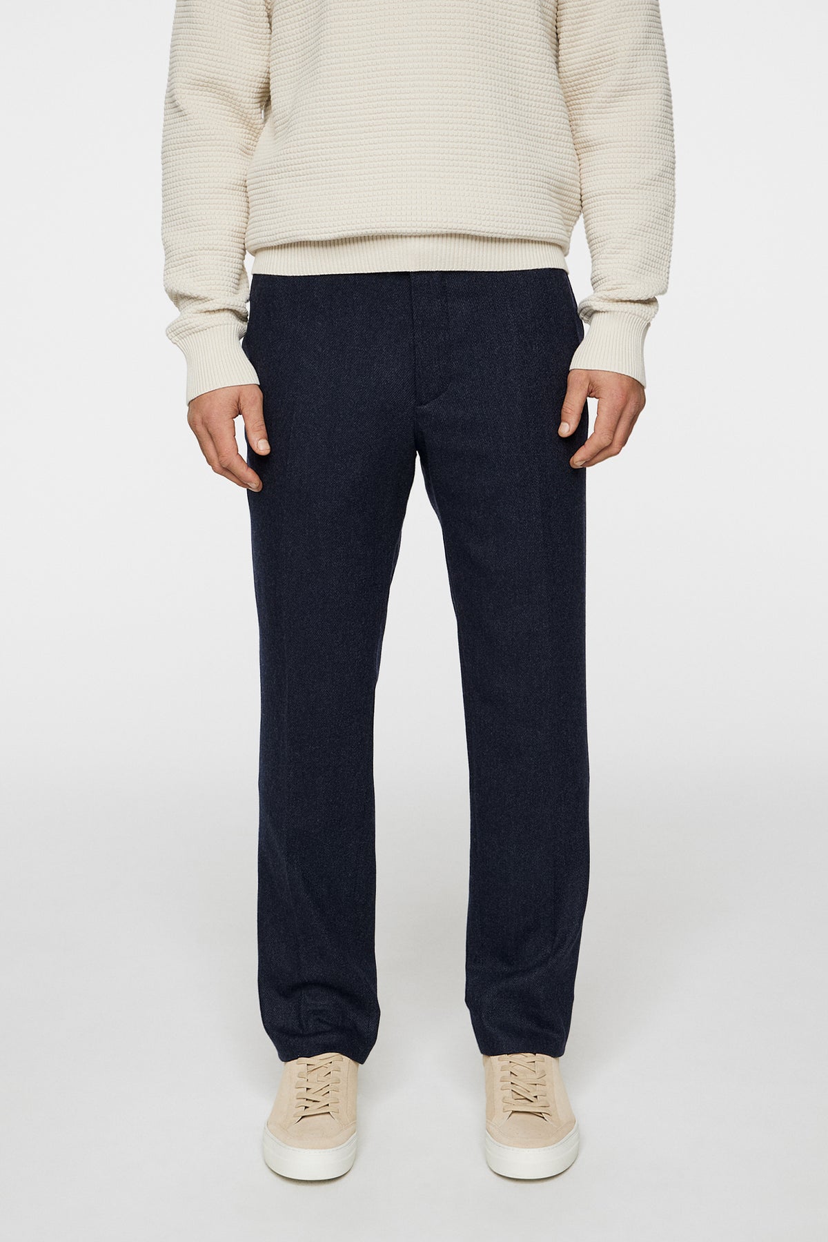 Soren Twill Cash Flannel Pants in JL Navy by J.Lindeberg